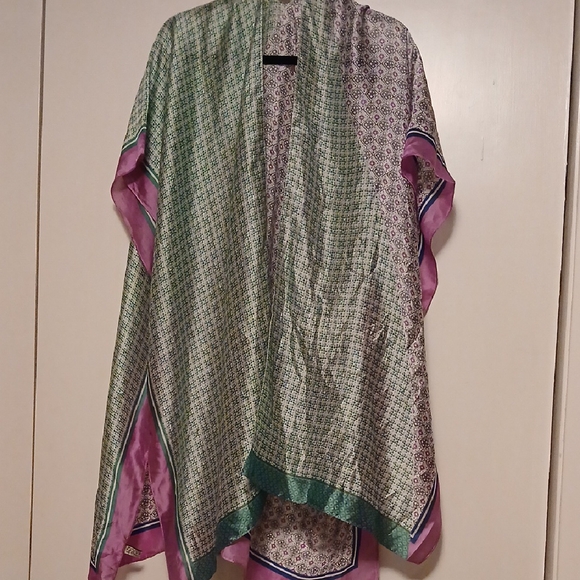 Source Unknown Accessories - Source Unknown Green and Pink Scarf